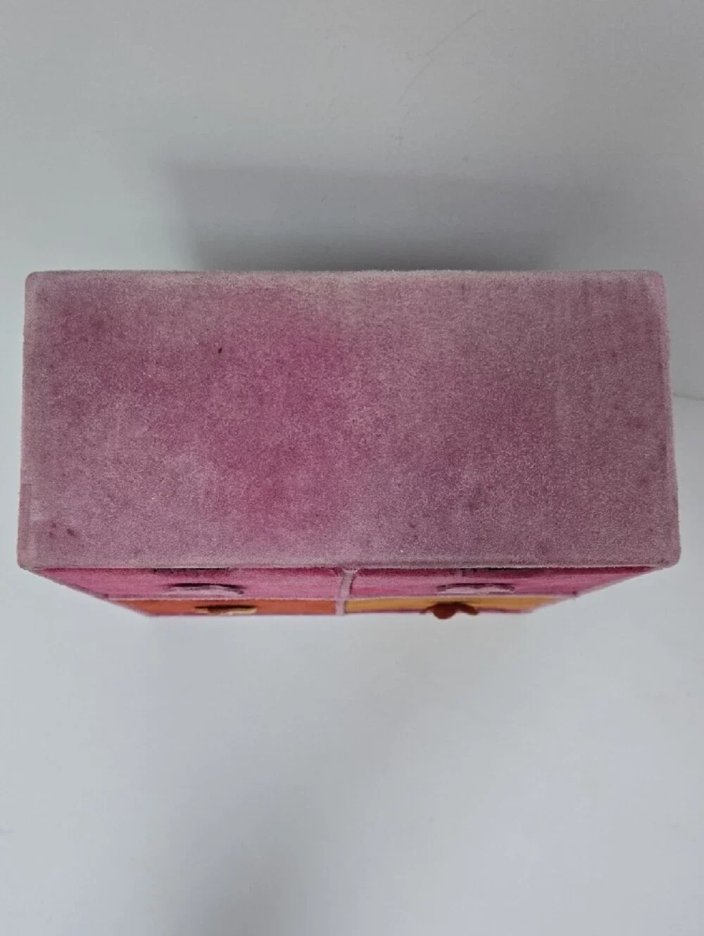 Suede 4-Drawer Cube Organizer - Pink & Orange